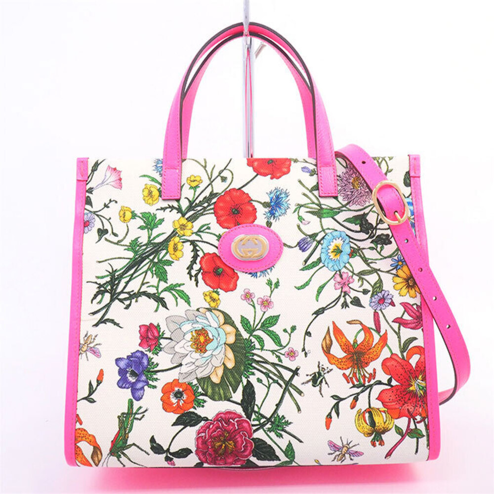 Gucci Flora Flower Shoulder Bag Interlocking G